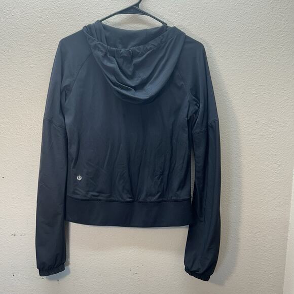Lululemon Street To Studio Jacket Black Dance Water Repellent Zip Windbreaker 4 - Picture 3 of 5